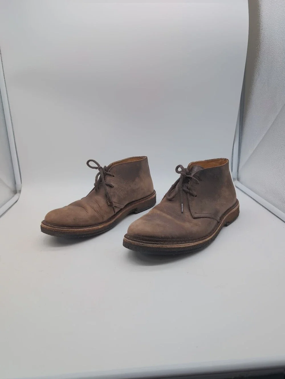 Astorflex Leather Chukka Desert Boots Brown Made in Italy EU 43 US 10